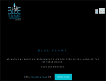 Tablet Screenshot of blueflamelounge.com